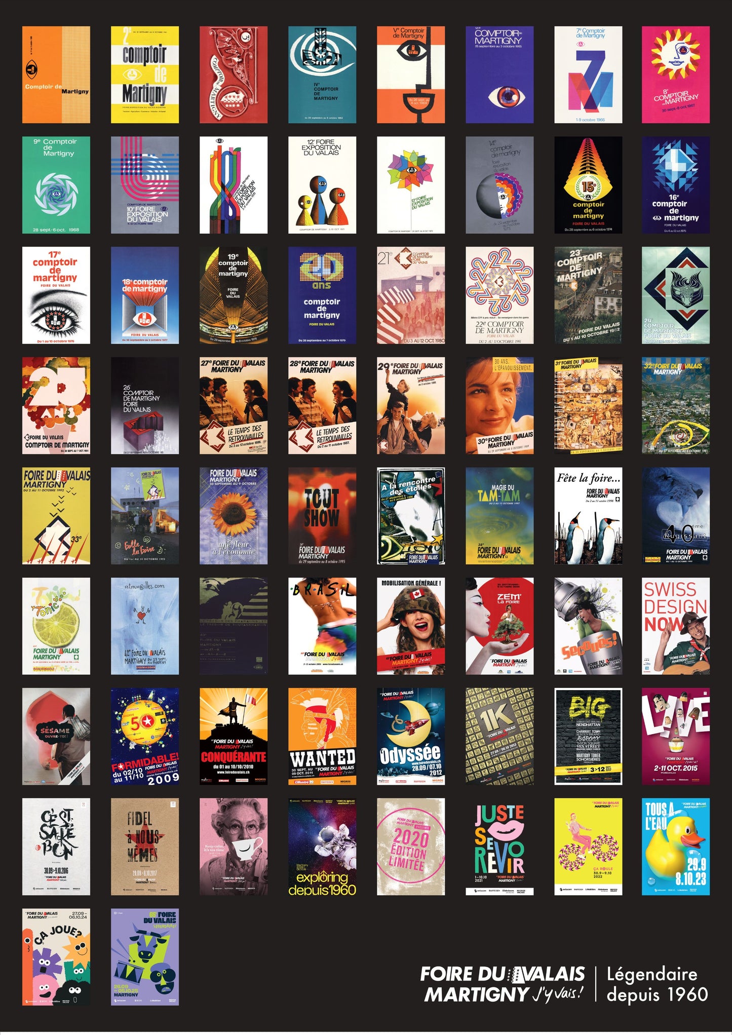 Affiche Rétrospective 1960 - 2025