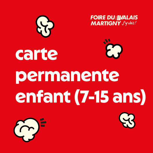 Carte permanente enfant (7-15 ans)
